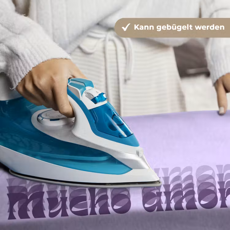 Mucho amor - Paars - Gelaagde letters Wandkleed katoen klein -tsfeer9_DE