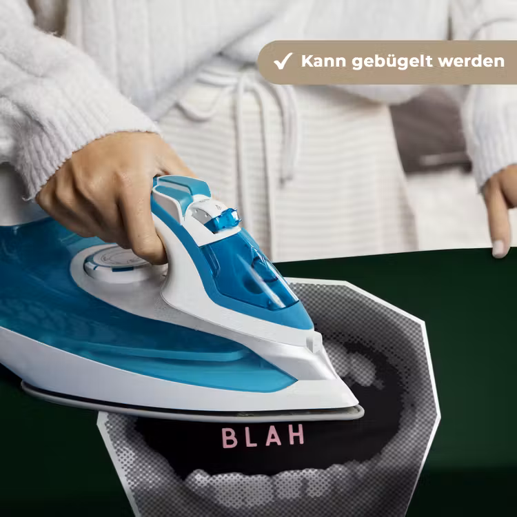 Mond - Groen - Illustratie - BLAH BLAH Wandkleed katoen klein -tsfeer9_DE