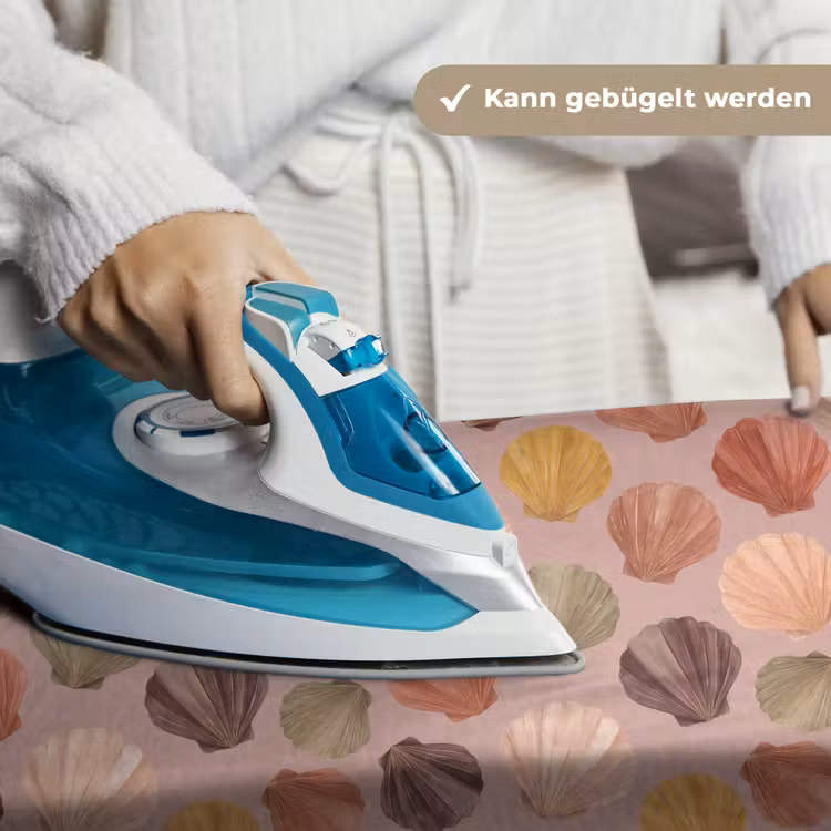 Schelp - Patroon - Zee - Aquarel - Aardetinten Wandkleed katoen klein -tsfeer9_DE