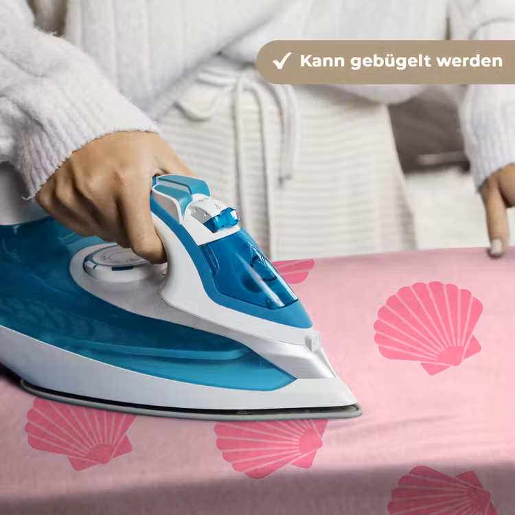 Schelp - Patroon - Zee - Modern - Roze Wandkleed katoen klein -tsfeer9_DE