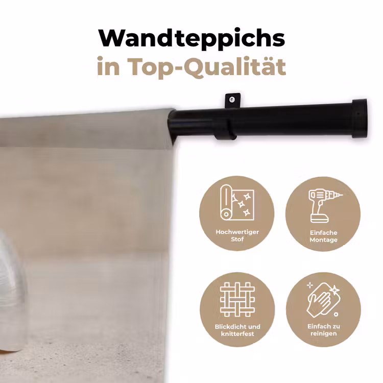Schelp - Spiraal - Beige Wandkleed katoen klein -tsfeer2_DE
