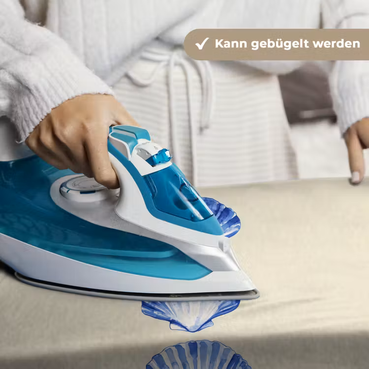 Schelpen - Blauw - Beige Wandkleed katoen klein -tsfeer9_DE