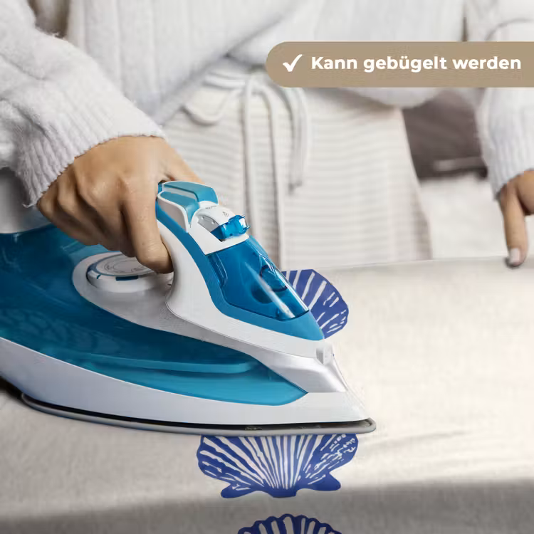 Schelpen - Blauw - Patroon Wandkleed katoen klein -tsfeer9_DE
