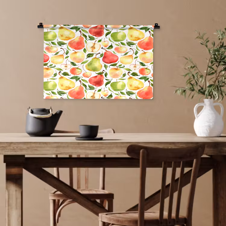 Patroon - Appels - Peren Wandkleed katoen klein 269 -sfeer6