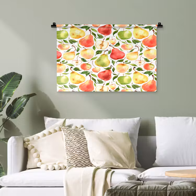 Patroon - Appels - Peren Wandkleed katoen klein 269 -sfeer7