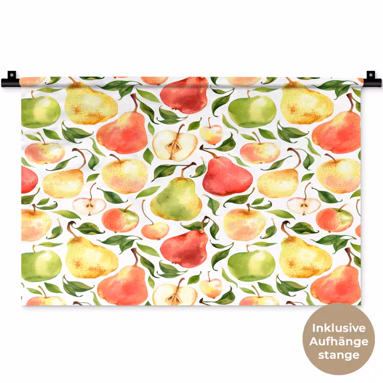 Patroon - Appels - Peren Wandkleed katoen klein 269 -t3d_DE