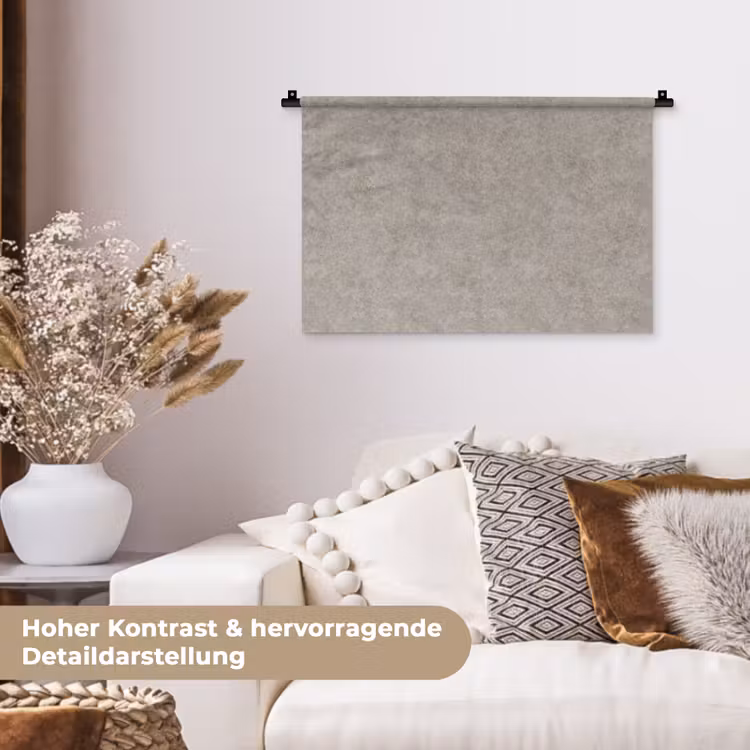 Patroon - Beton - Grijs Wandkleed katoen klein 269 -tsfeer1_DE
