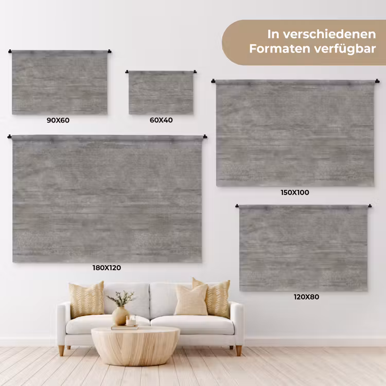 Patroon - Beton - Grijs Wandkleed katoen klein 269 -tsfeer8_DE