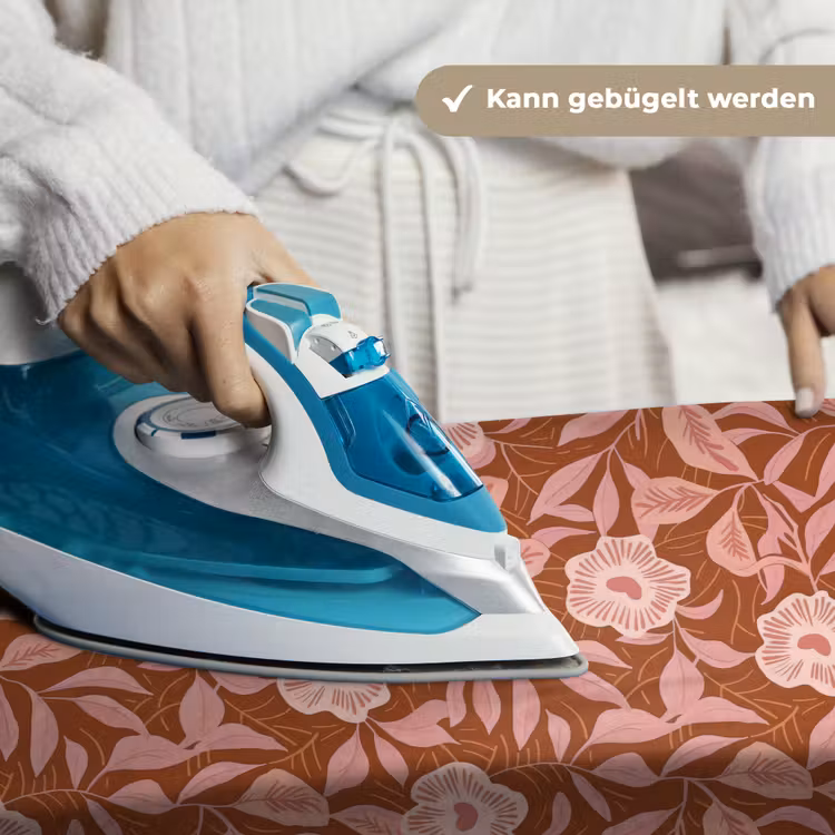 Patroon - Bladeren - Terracotta Wandkleed katoen klein 269 -tsfeer9_DE