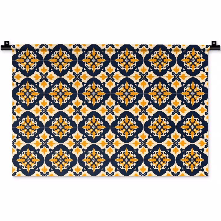 Patroon - Siertegel - Kleurrijk Wandkleed katoen klein 269 -zz3d