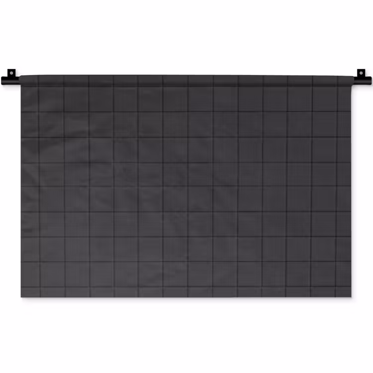Patroon - Tegel - Antraciet Wandkleed katoen klein 269 -zz3d