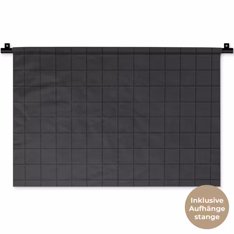 Patroon - Tegel - Antraciet Wandkleed katoen klein 269 -t3d_DE