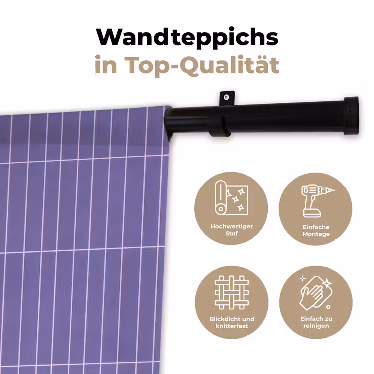 Patroon - Tegel - Lila Wandkleed katoen klein 269 -tsfeer2_DE