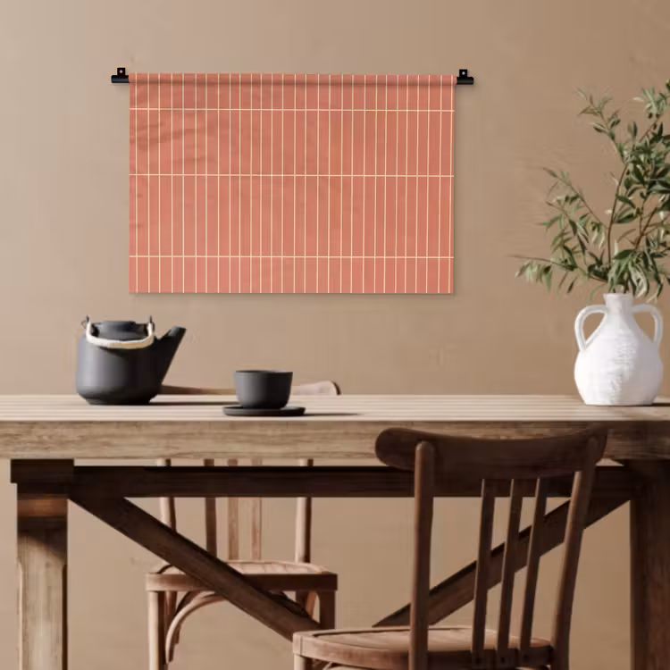Patroon - Tegels - Terracotta Wandkleed katoen klein 269 -sfeer6