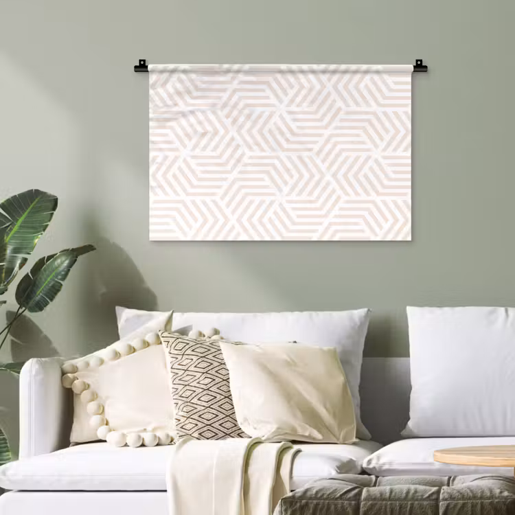 Patroon - Geometrie - Design - Pastel Wandkleed katoen klein 269 -sfeer7