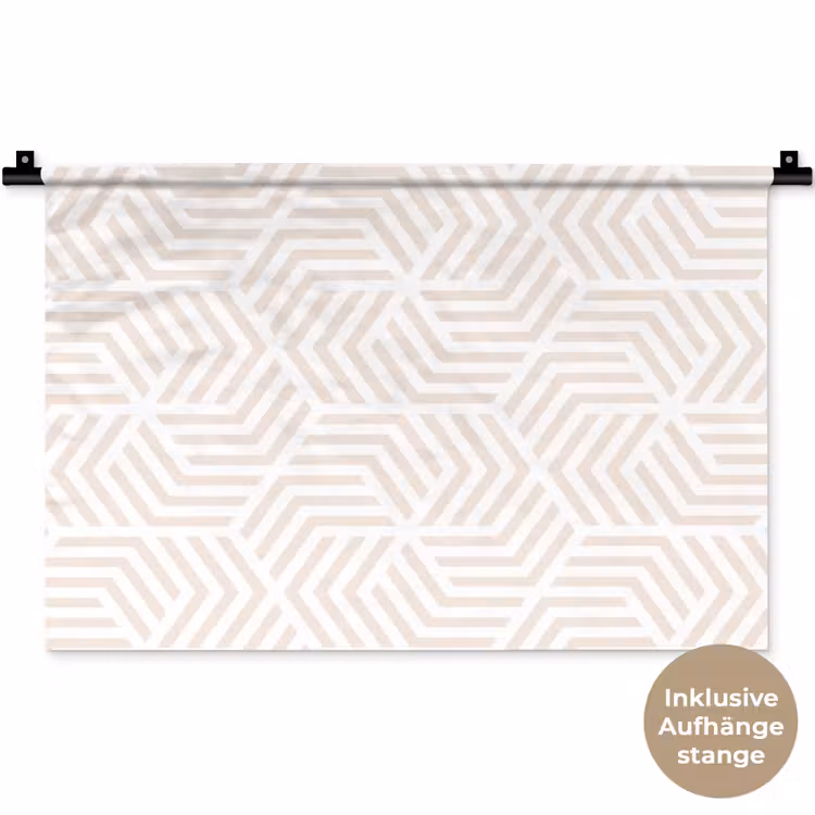 Patroon - Geometrie - Design - Pastel Wandkleed katoen klein 269 -t3d_DE