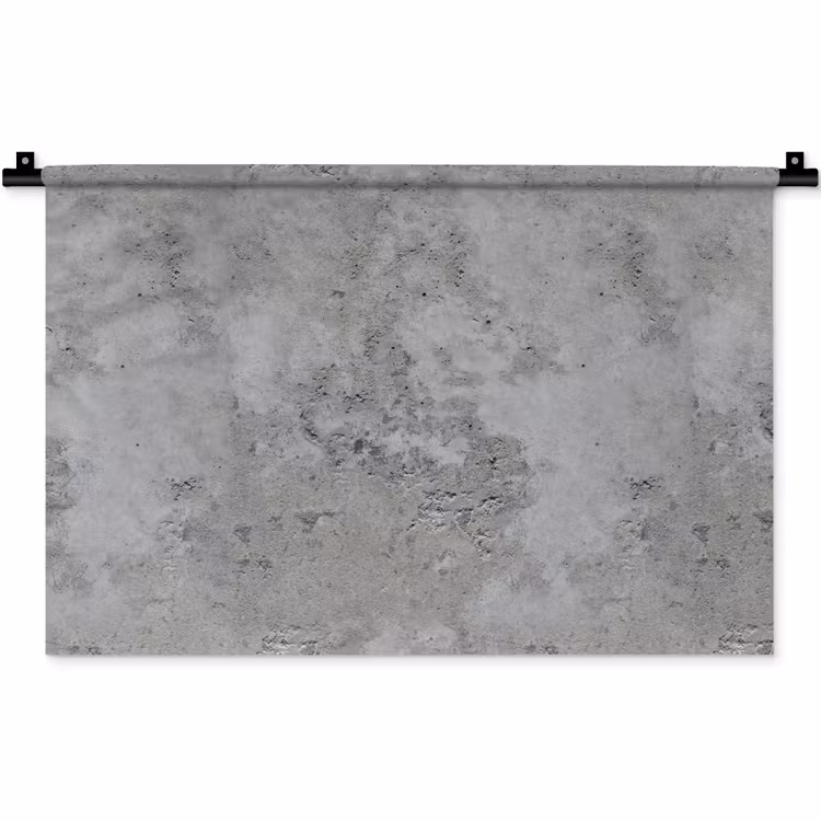 Patroon - Grijs - Oud - Beton Wandkleed katoen klein 269 -zz3d