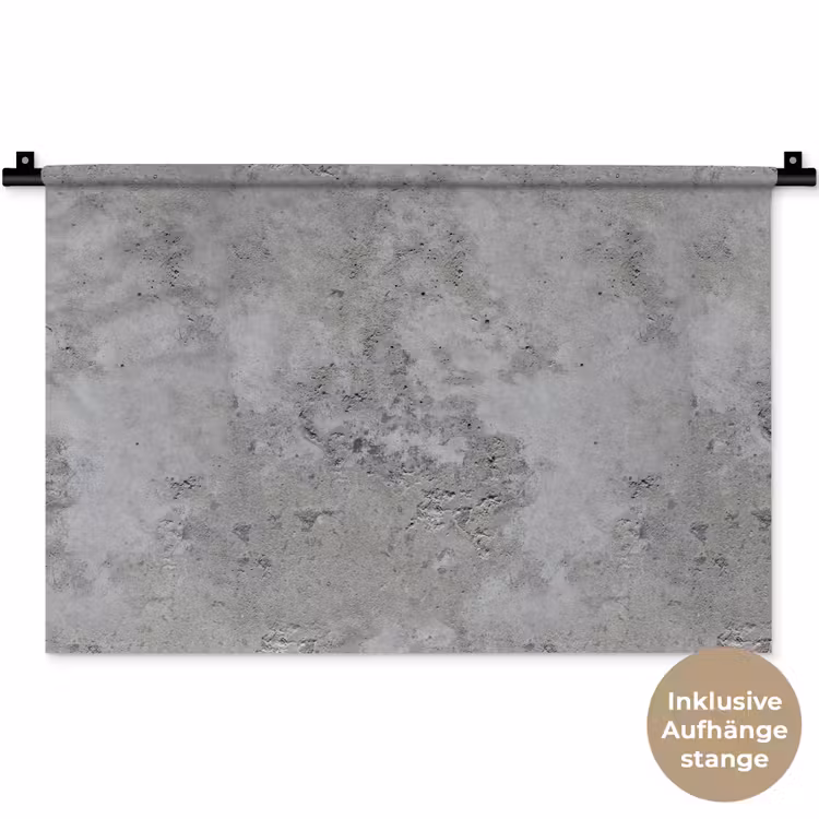Patroon - Grijs - Oud - Beton Wandkleed katoen klein 269 -t3d_DE