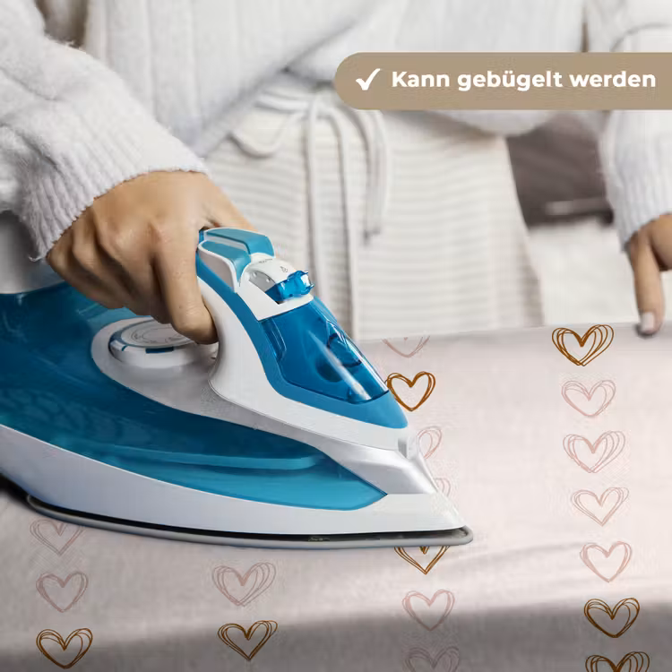 Patroon - Hartjes - Lichtroze Wandkleed katoen klein 269 -tsfeer9_DE
