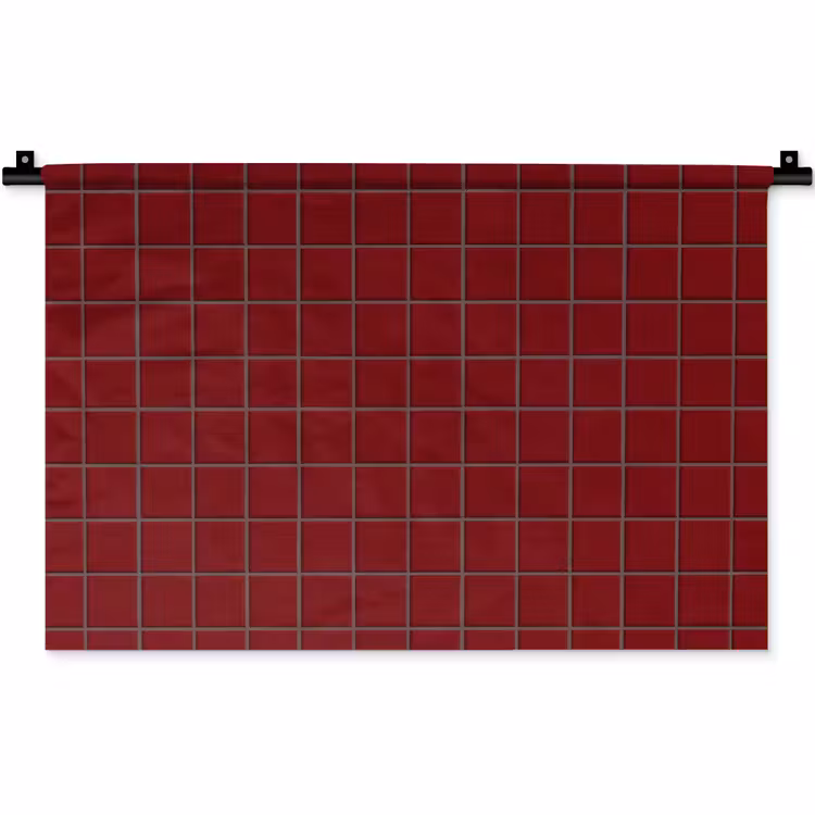 Patroon - Tegels - Burgundy Wandkleed katoen klein 269 -zz3d