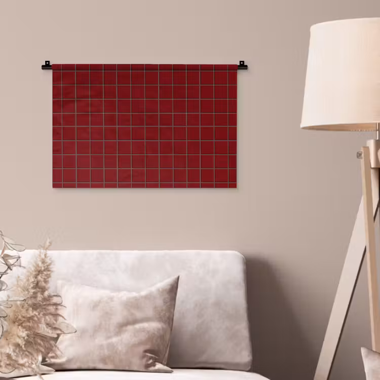 Patroon - Tegels - Burgundy Wandkleed katoen klein 269 -sfeer4