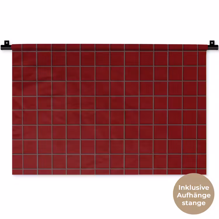 Patroon - Tegels - Burgundy Wandkleed katoen klein 269 -t3d_DE