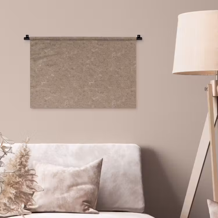 Patroon - Kalksteen - Beige Wandkleed katoen klein 269 -sfeer4