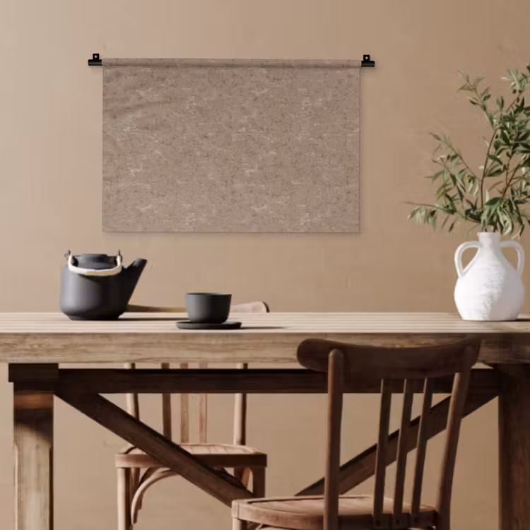 Patroon - Kalksteen - Beige Wandkleed katoen klein 269 -sfeer6