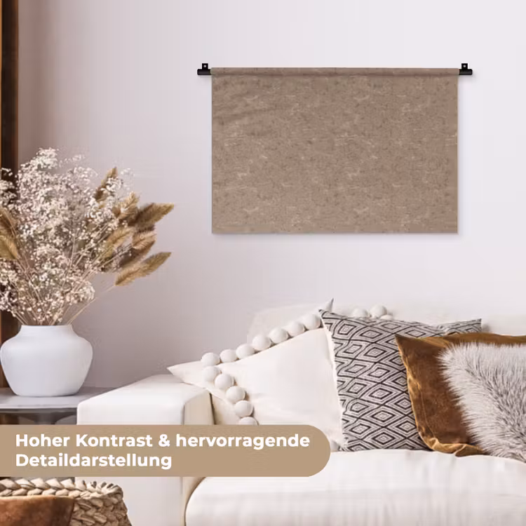 Patroon - Kalksteen - Beige Wandkleed katoen klein 269 -tsfeer1_DE
