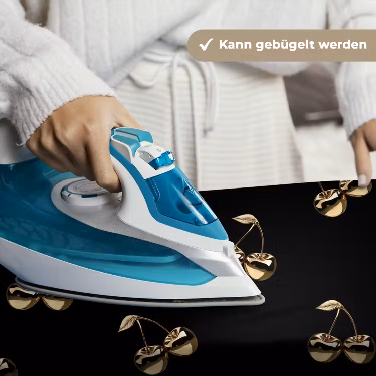 Patroon - Kersen - Goud - Chrome Wandkleed katoen klein -tsfeer9_DE
