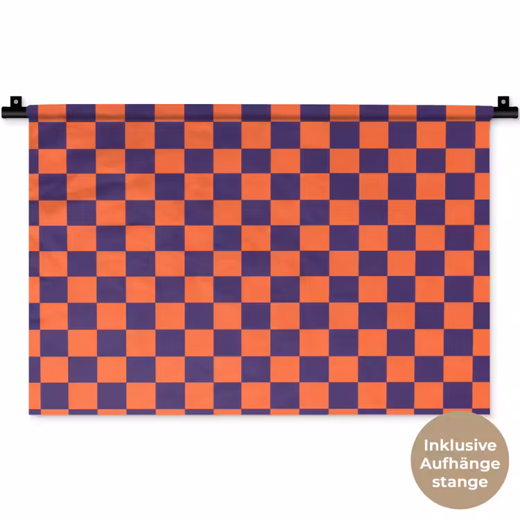 Patroon - Klassiek - Paars Wandkleed katoen klein 269 -t3d_DE