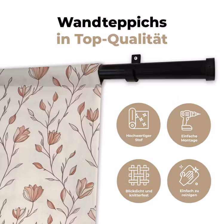 Patroon - Klassiek - Roze Wandkleed katoen klein 269 -tsfeer2_DE