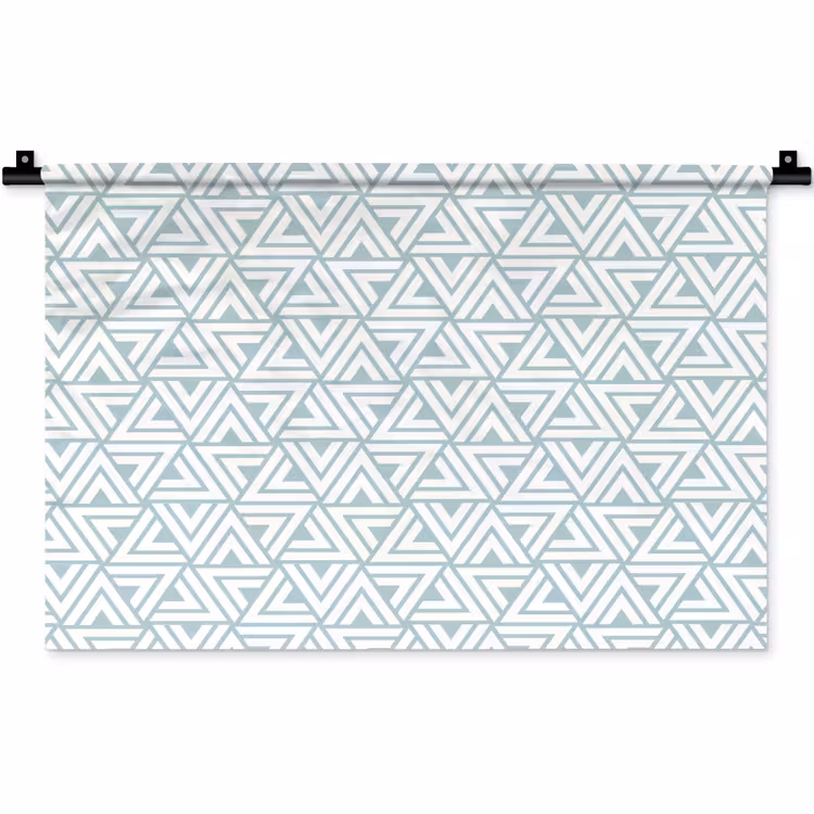 Patroon - Lijn - Design - Groen Wandkleed katoen klein 269 -zz3d