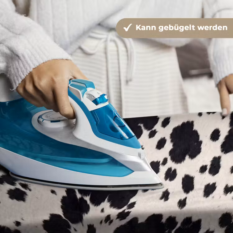 Patroon - Vacht - Zwart - Wit Wandkleed katoen klein -tsfeer9_DE