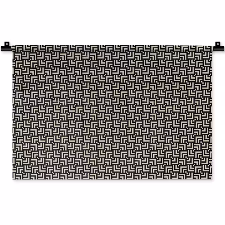 Patroon - Marmer - Zwart Wandkleed katoen klein 269 -zz3d