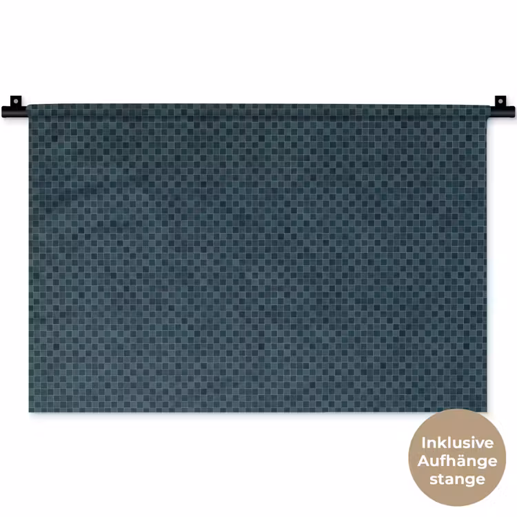 Patroon - Mozaïek - Groen Wandkleed katoen klein 269 -t3d_DE