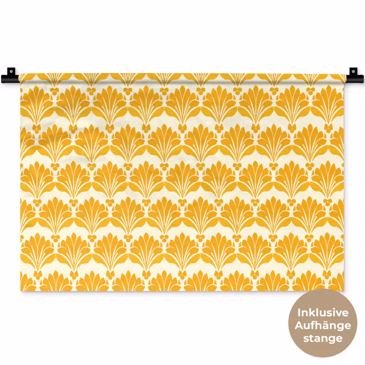 Patroon - Motief - Geel Wandkleed katoen klein 269 -t3d_DE