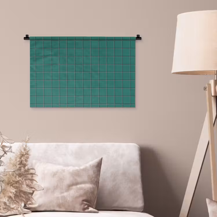 Patroon - Patroon - Smaragd Wandkleed katoen klein 269 -sfeer4