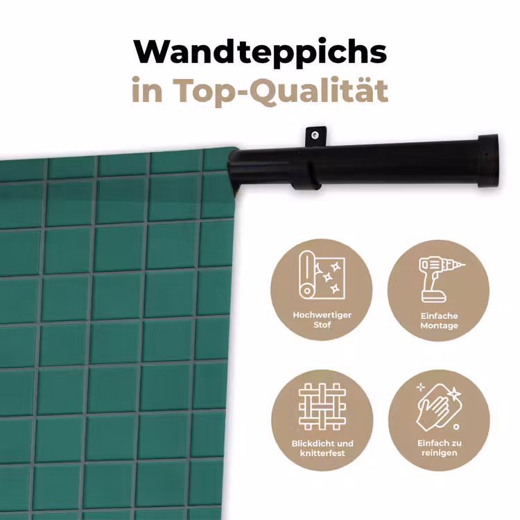 Patroon - Patroon - Smaragd Wandkleed katoen klein 269 -tsfeer2_DE