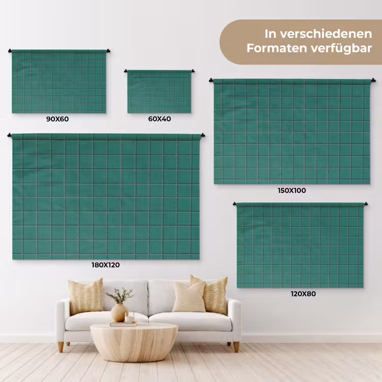 Patroon - Patroon - Smaragd Wandkleed katoen klein 269 -tsfeer8_DE