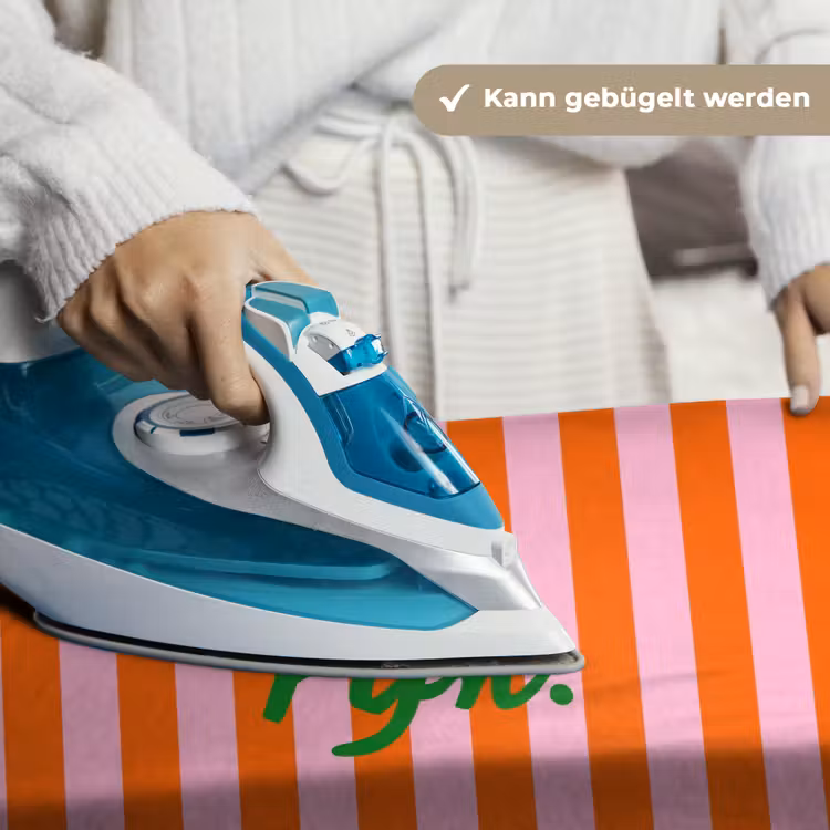 Patroon - Oranje - Fijn - Strepen Wandkleed katoen klein -tsfeer9_DE
