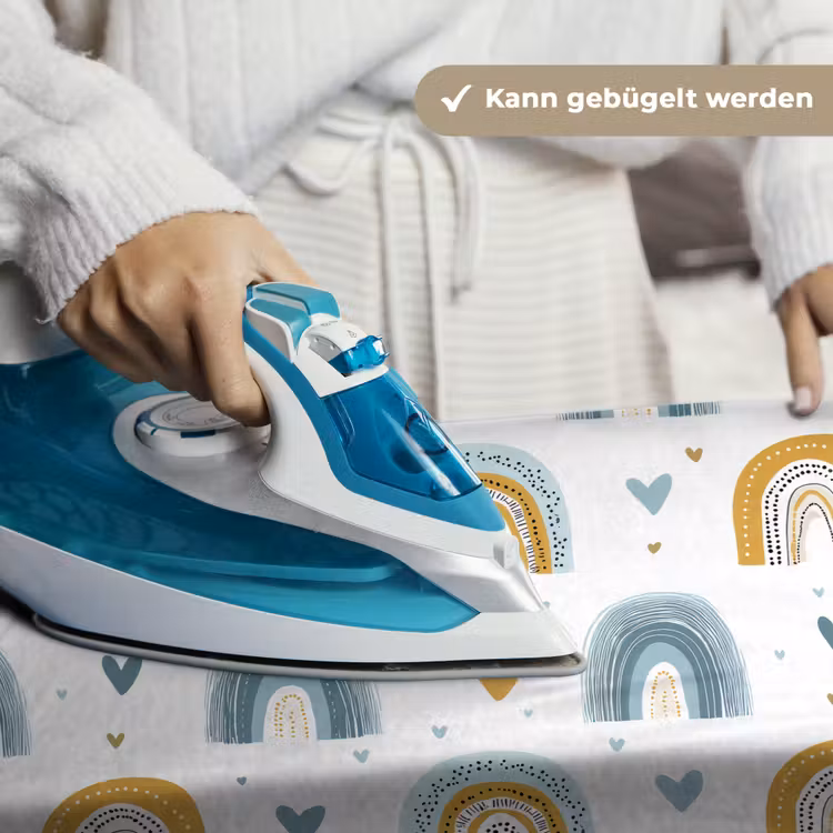 Patroon - Regenboog - Hartjes Wandkleed katoen klein -tsfeer9_DE