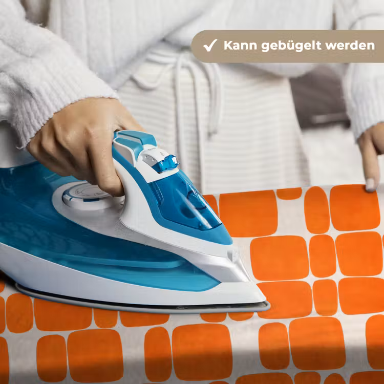 Patroon - Retro - Oranje Wandkleed katoen klein 269 -tsfeer9_DE