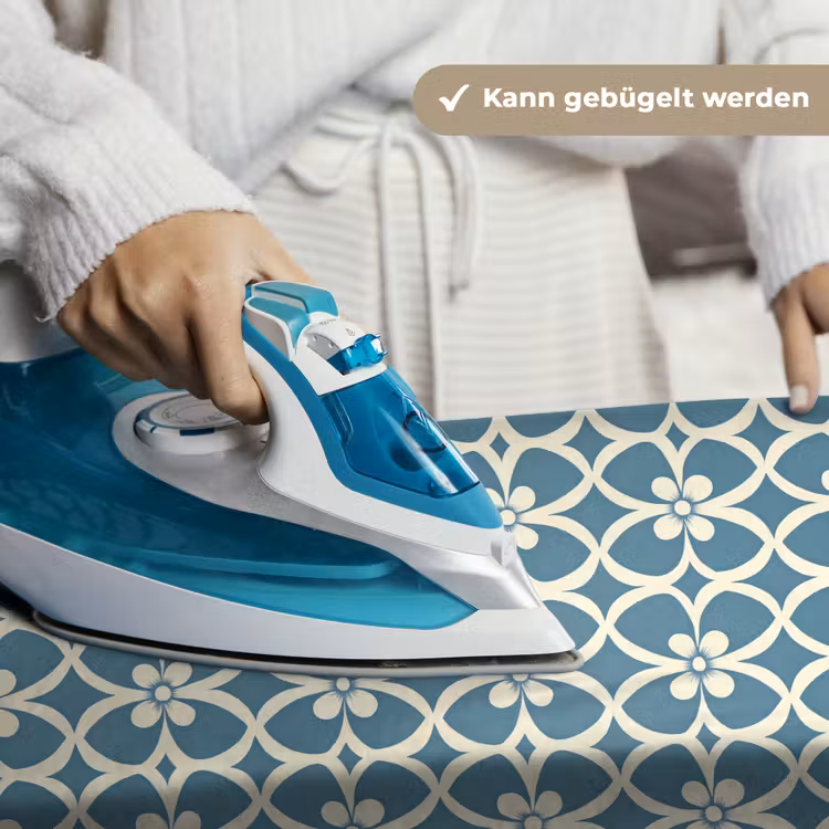 Patroon - Symmetrisch - Blauw Wandkleed katoen klein 269 -tsfeer9_DE