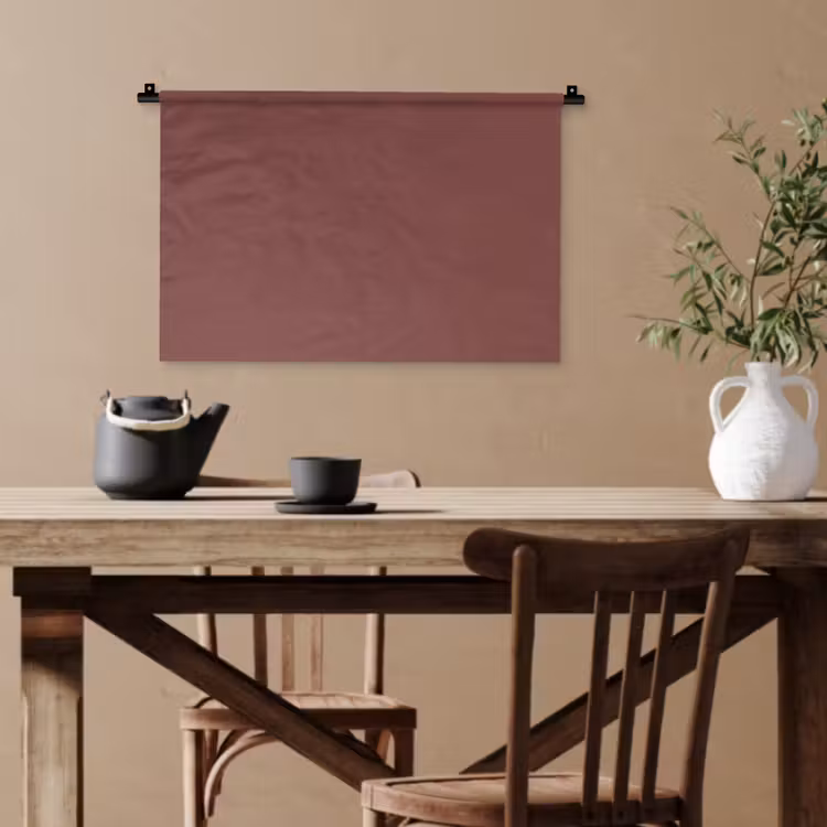 Muted - Raisin - Rood Wandkleed katoen klein 269 -sfeer6