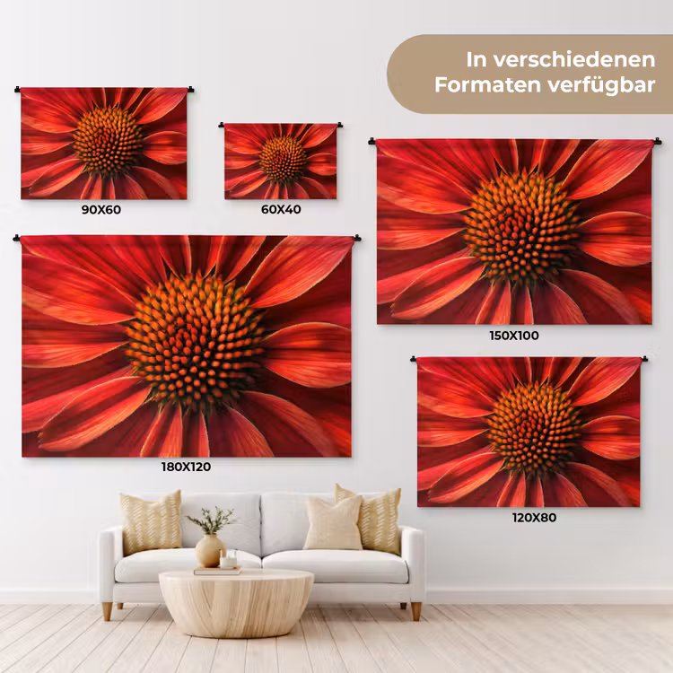 Close up - Bloem- Rood Wandkleed katoen klein -tsfeer8_DE