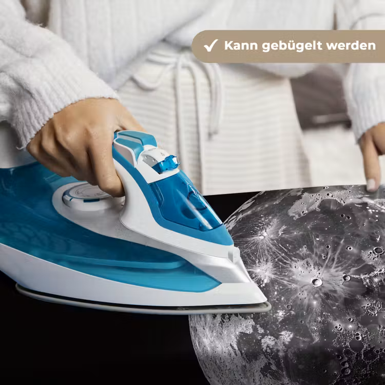Close-up - Maan - Wit - Textuur Wandkleed katoen klein -tsfeer9_DE