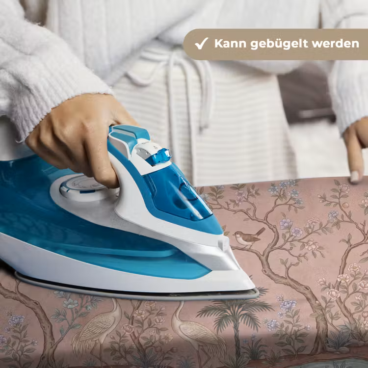 Nostalgisch - Reigers - Roze Wandkleed katoen klein -tsfeer9_DE