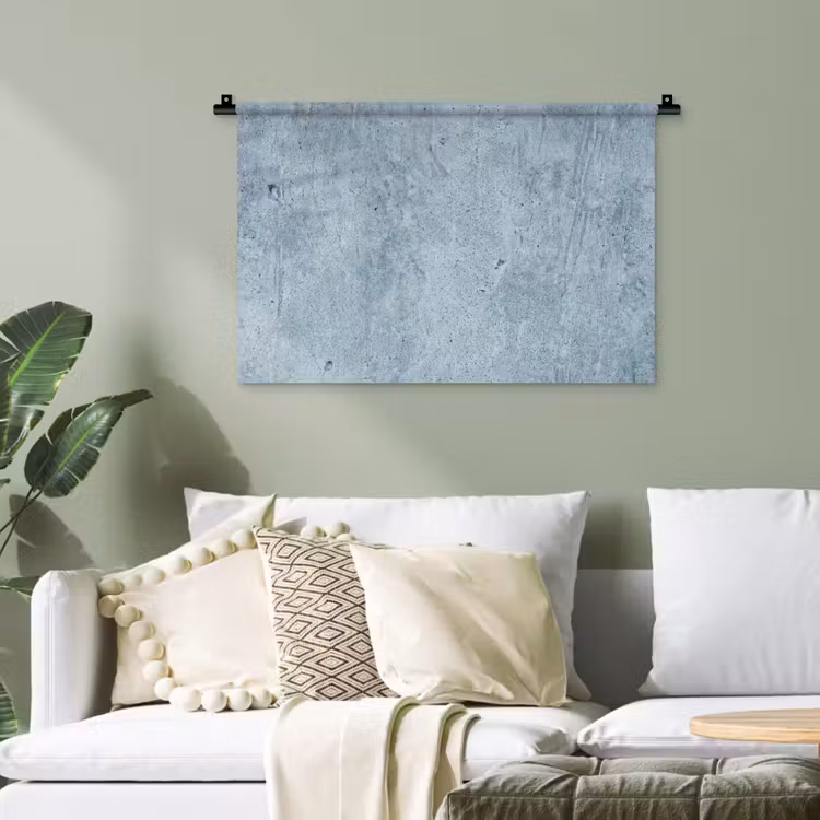 Oppervlak - Ruw - Abstract - Modern - Grijs Wandkleed katoen klein -sfeer7