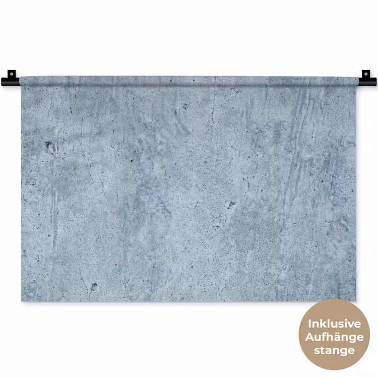 Oppervlak - Ruw - Abstract - Modern - Grijs Wandkleed katoen klein -t3d_DE